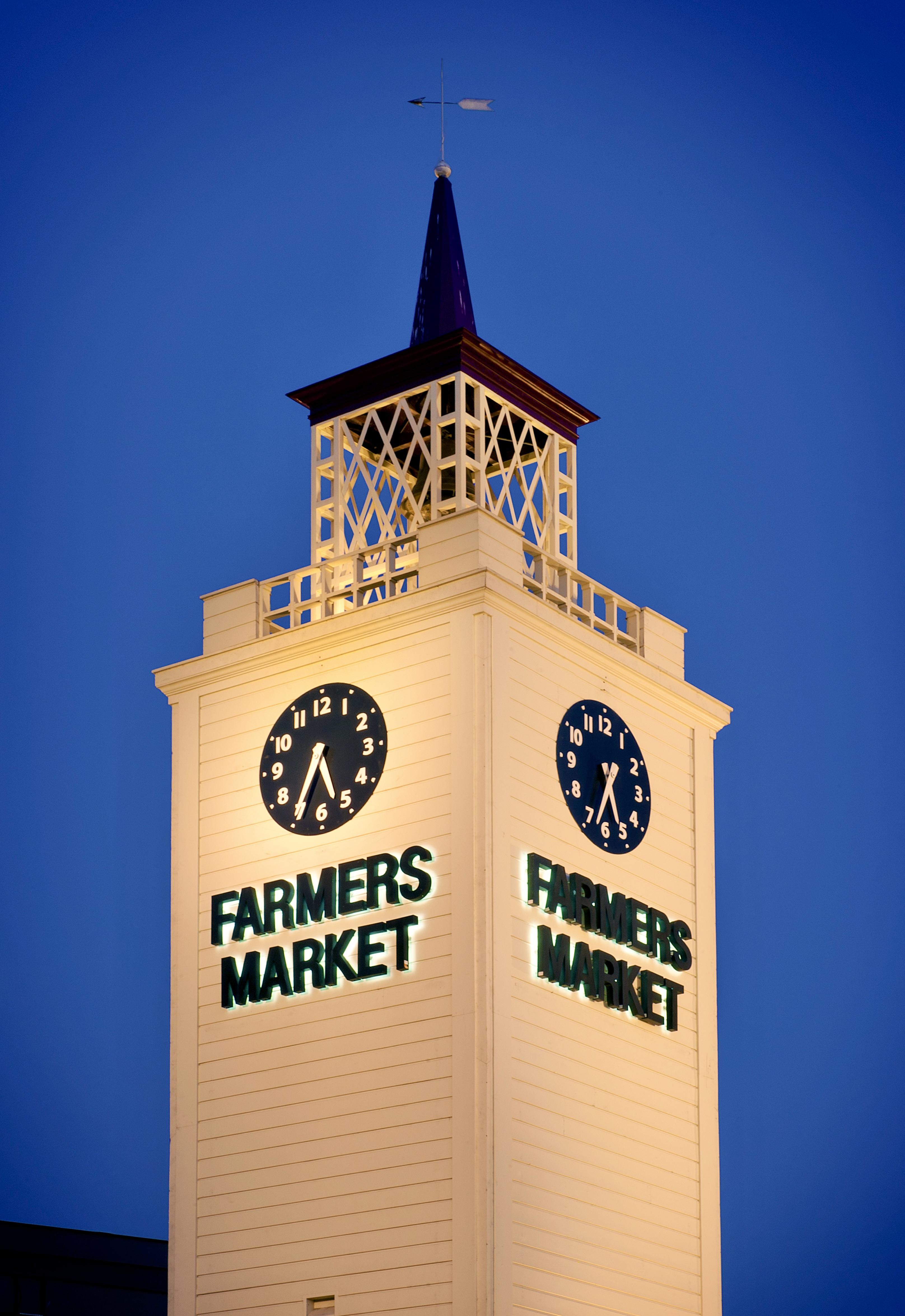 Original Farmers Market clock tower